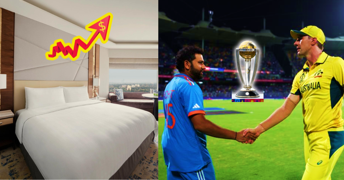 hotel price increases due india vs australia final wc2023
